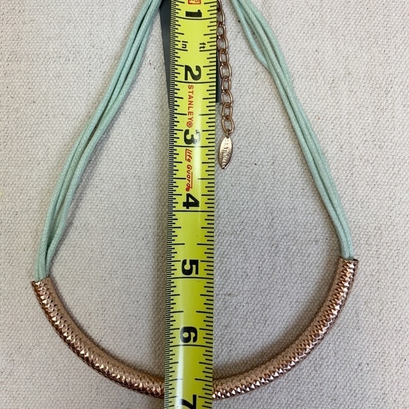 St. Thomas Multi Strand Rose gold Bar Necklace - Picture 5 of 5